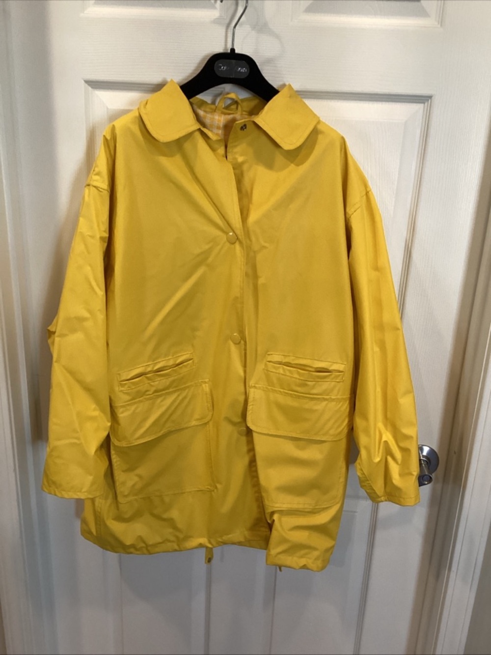 Yellow Oversized Rain Jacket  size medium